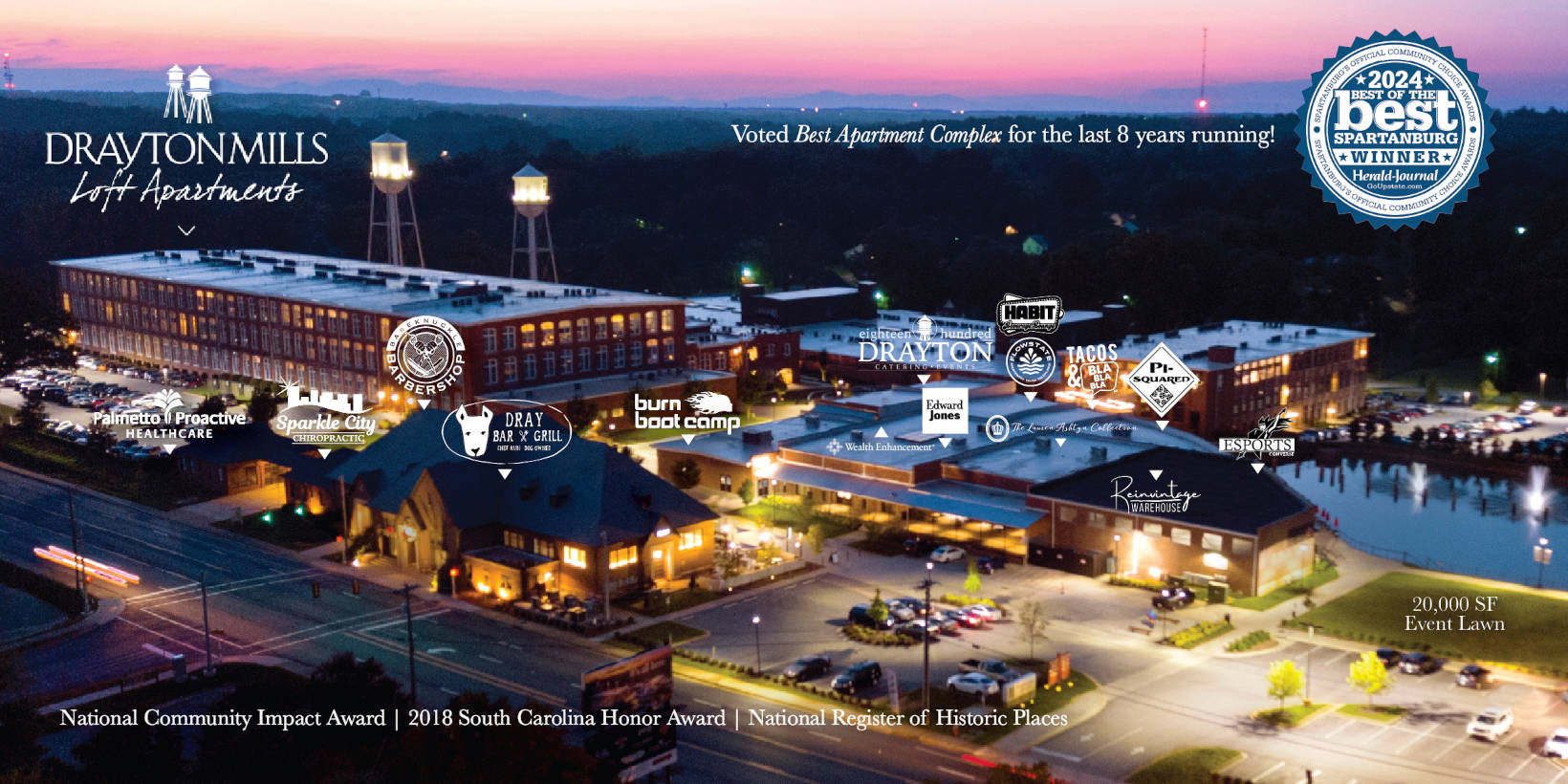 Drayton Mills aerial photo